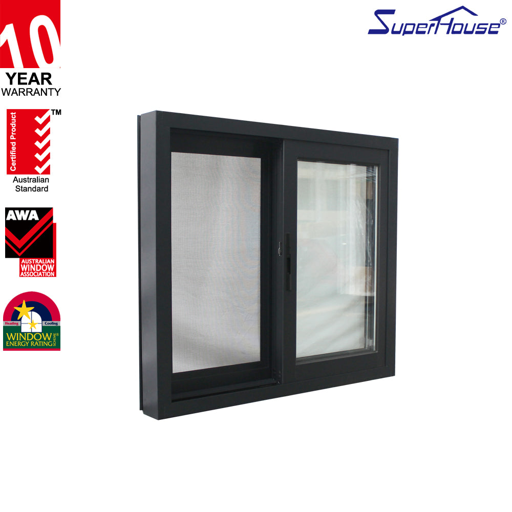 Superhouse double glazed aluminum sliding windows drawing window frame aluminium