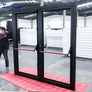 Superhouse USA standard high quality aluminum emergency glass door