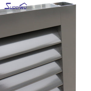 Superwu Customize size and color Australian standard aluminium alloy exterior sunshade louvre window