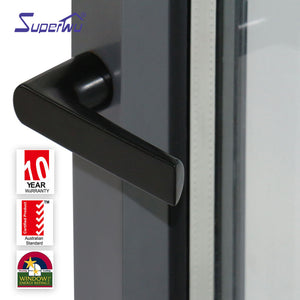 Superwu Original factory direct sales frosted glass privacy aluminum frame out swing windows