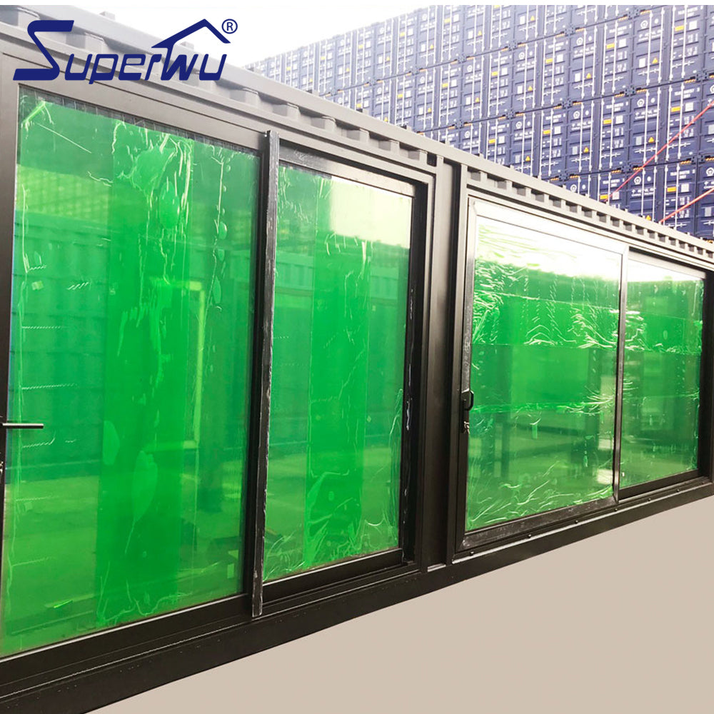 Superhouse Competitive price aluminum glass panel sliding door of aluminium windows doors manufacturer