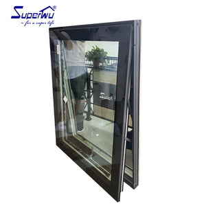 Superwu NFRC AS2047 standards glass aluminium awning Window with excellent soundproof & energy rating