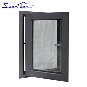 Superhouse North America NFRC and NOA standard high quality double glass double glass aluminum casement windows