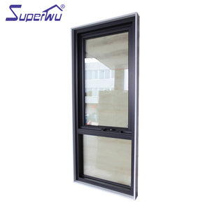 Superwu New Style Aluminium awing vertical design latest window grill design