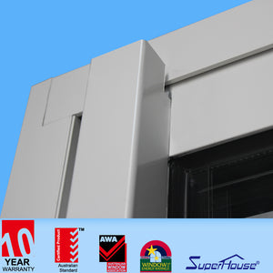 Superhouse Australian Standard Promotional Prices UPVC White Glass Slide Door For Steam Room