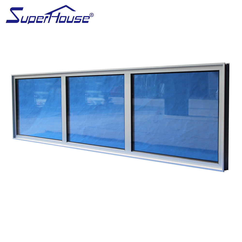 Superhouse Aluminium Fixed Glass Panel Window Price Double Pane Window Price