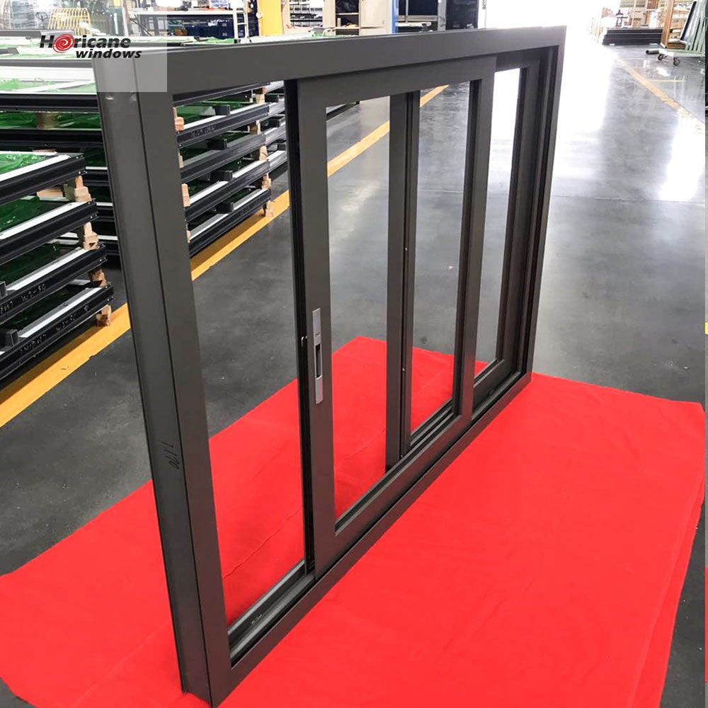 Superhouse NFRC AS2047 standard affordable aluminium 2 panel sliding glass door window for sale