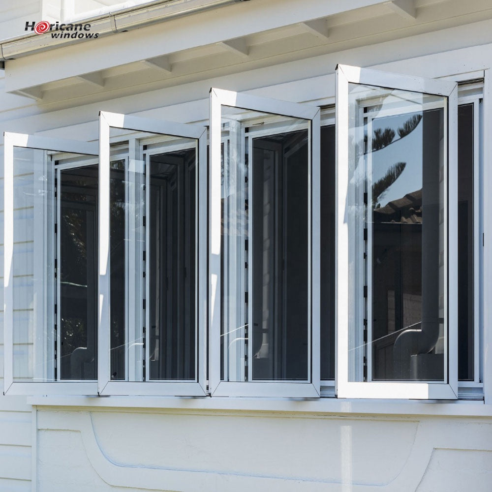 Superhouse Long 4 panel aluminum bifold folding windows