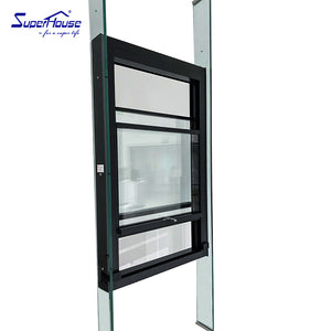 Superhouse High quality double glaze upvc verticial sliding single hung window
