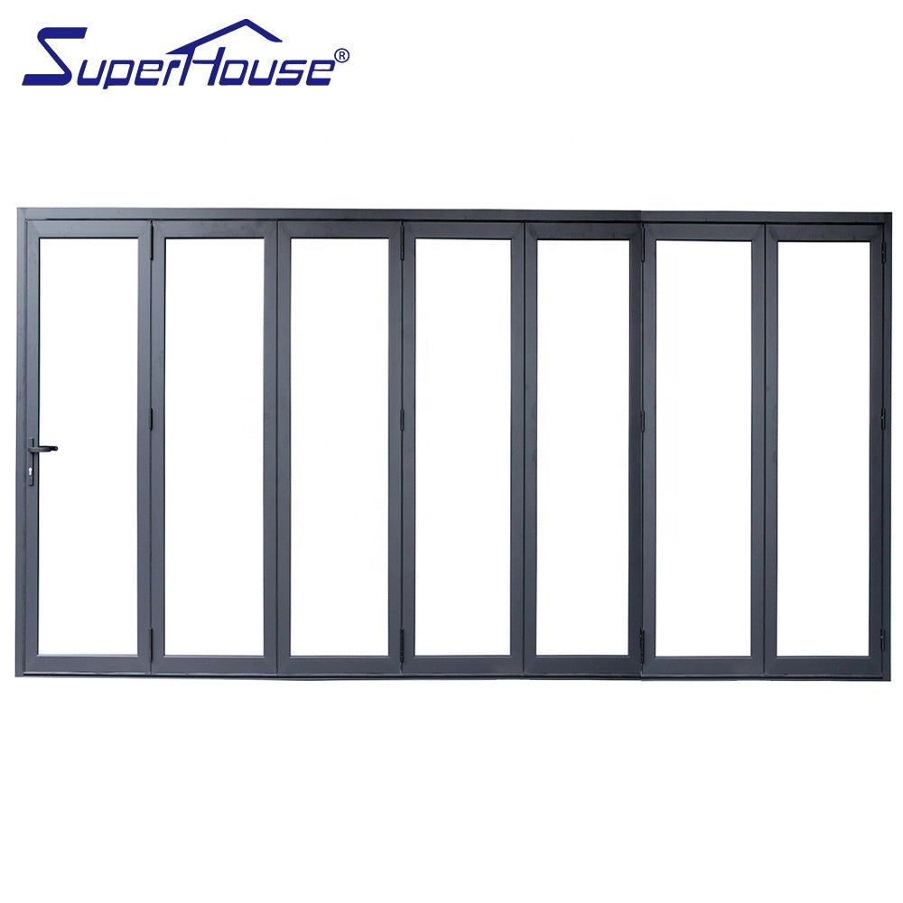 Superhouse Superhouse hot sale tempered glass folding door