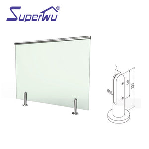 Superwu Australia standard high quality factory direct sale aluminum alloy&glass fence or handrail or balustrade
