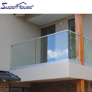 Superhouse Superhouse stainless steel balustrade with color tinted glass for commercial project