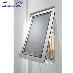Superwu Australian Standard Glass Windows AS2047 Aluminum Frame Awning Windows