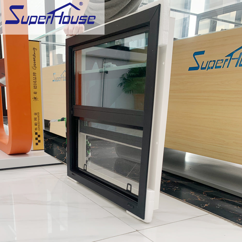 Superhouse Double color UPVC Single hung windows and doors