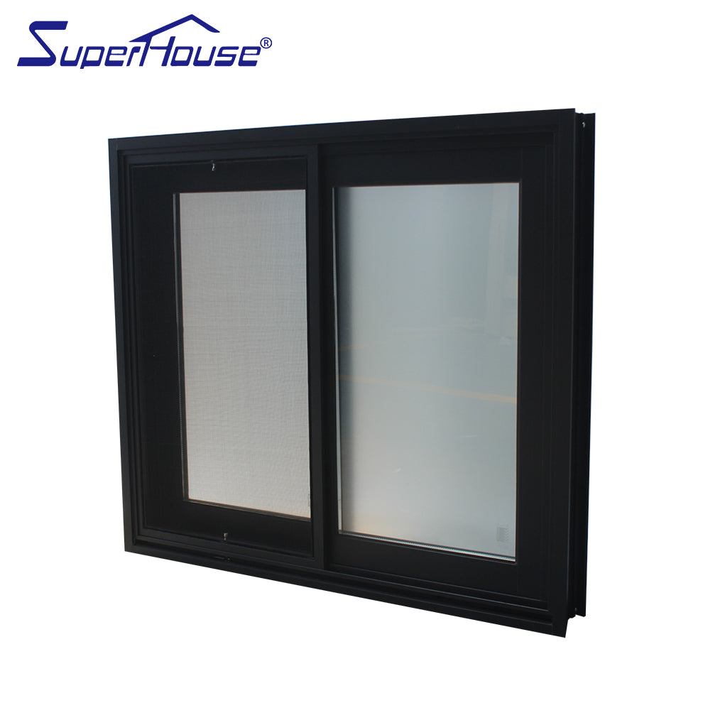 Superhouse AS2047/NOA/NFRC aluminum alloy tempered glass sliding window