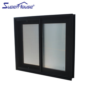 Superhouse AS2047/NOA/NFRC aluminum alloy tempered glass sliding window