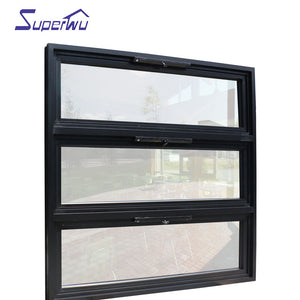 Superwu AS2047 Australian standard aluminum Chain winder awning window design 3 awning windows