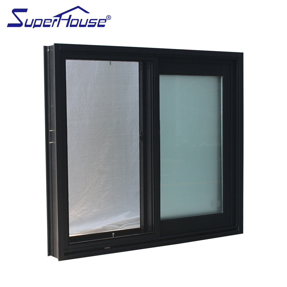 Superhouse America standard tempered glass Aluminium impact sliding window