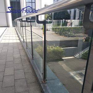 Superwu Cheap glass handrails for stairs