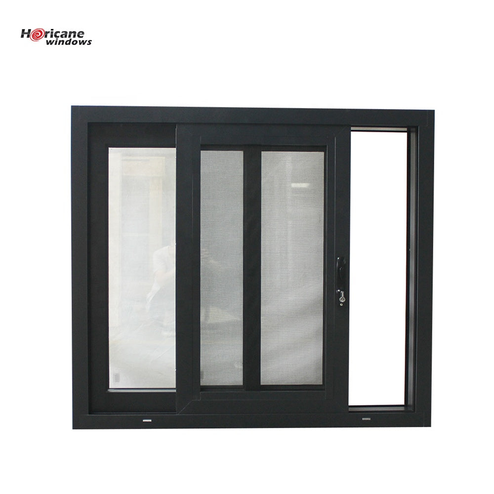 Superhouse New design double glazed aluminium profile sliding windows with mosquito net