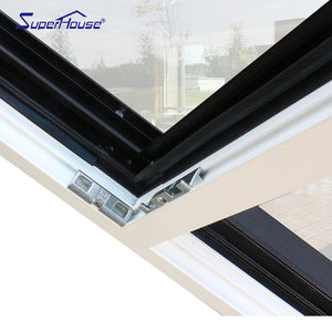 Superhouse High quality aluminium casement window grill design single pane casement windows