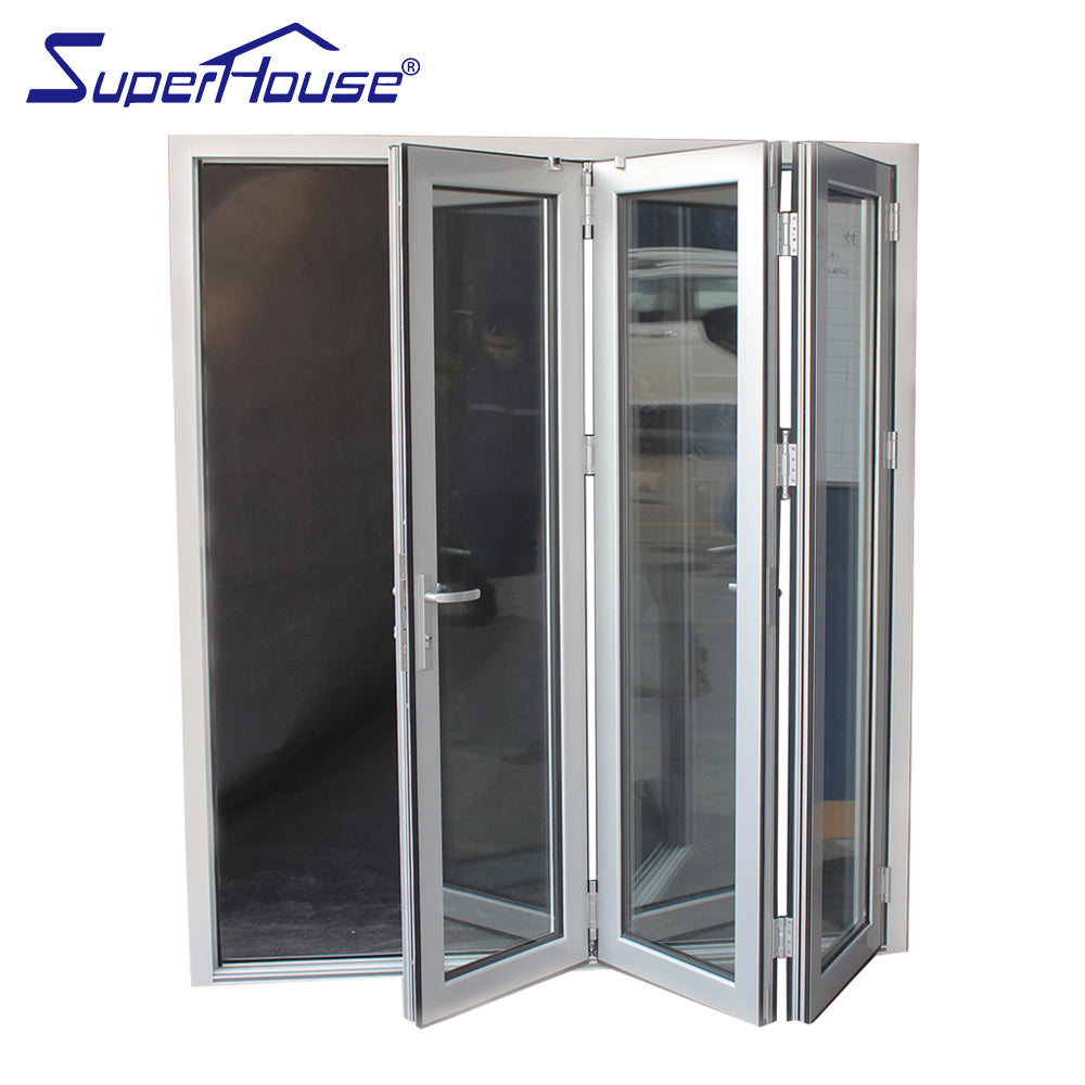 Superhouse Australian standard as2047 aluminium folded door interior glass folding door interior