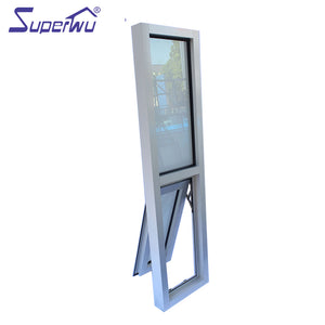 Superwu Wholesale customized window size aluminum glass windows open able chain winder awning window