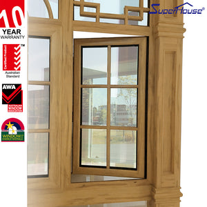 Superhouse 2*Casement Window With Curve Fixed Window At The Top