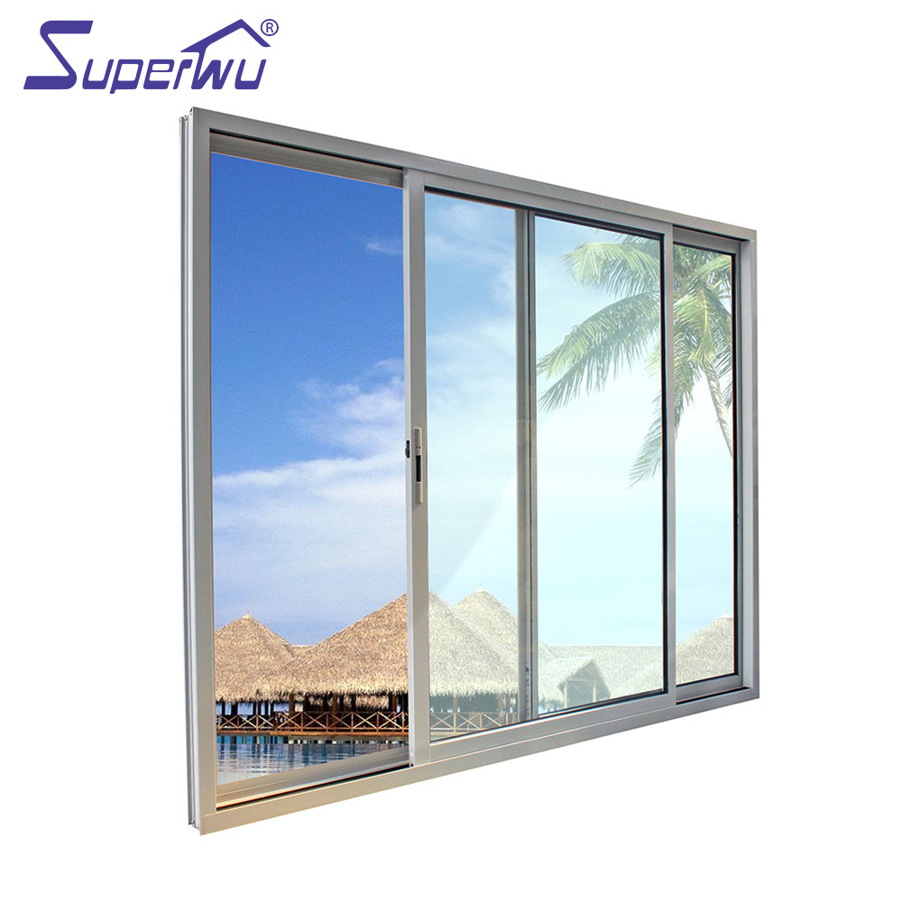 Superwu High quality glass sliding window aluminum sliding window