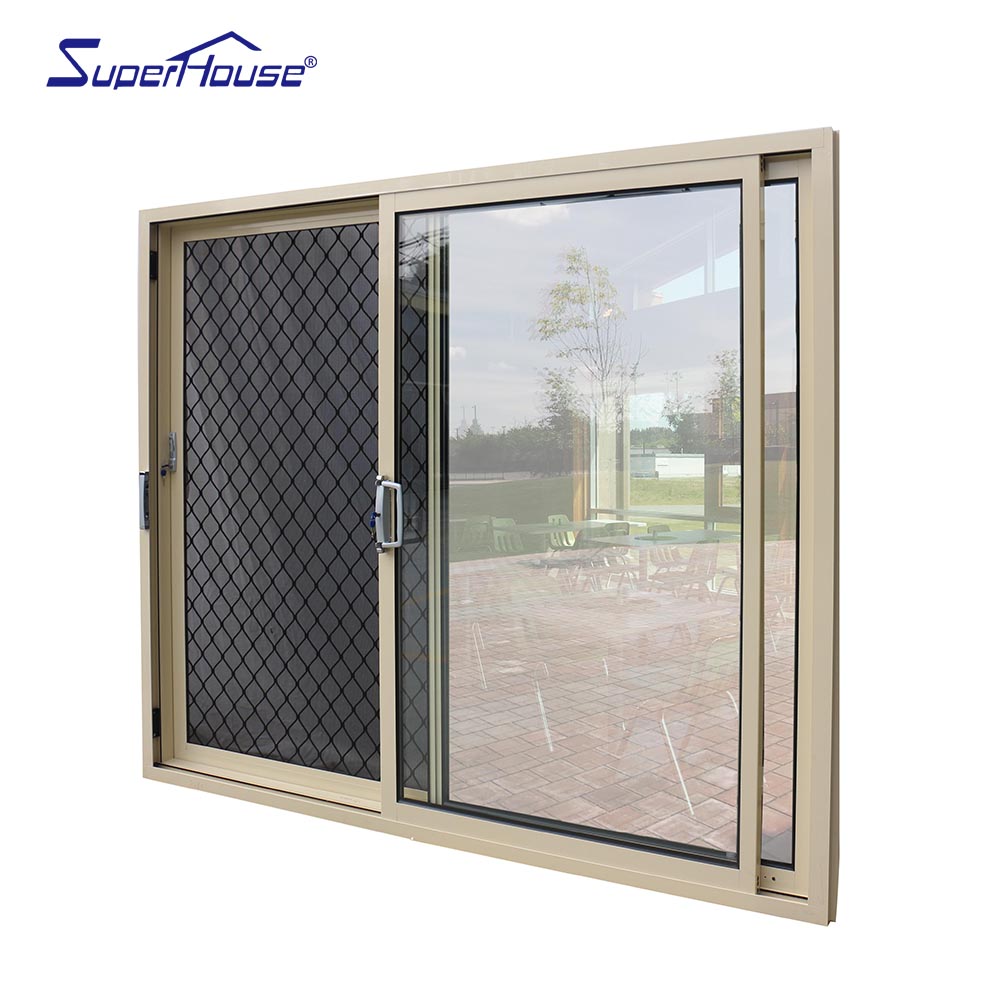 Superhouse Hurricane proof NOA AS2047 standard commercial double glass fiberglass sliding doors