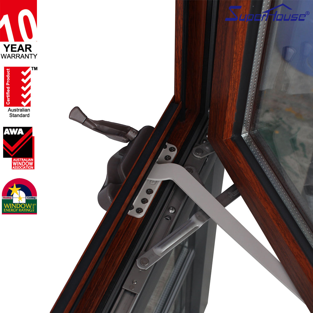 Superhouse American Crank Casement Window With Anodized Crank Handle