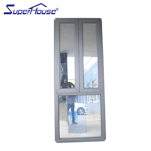 Superwu Modern design casement with fixed window windproof aluminum series window