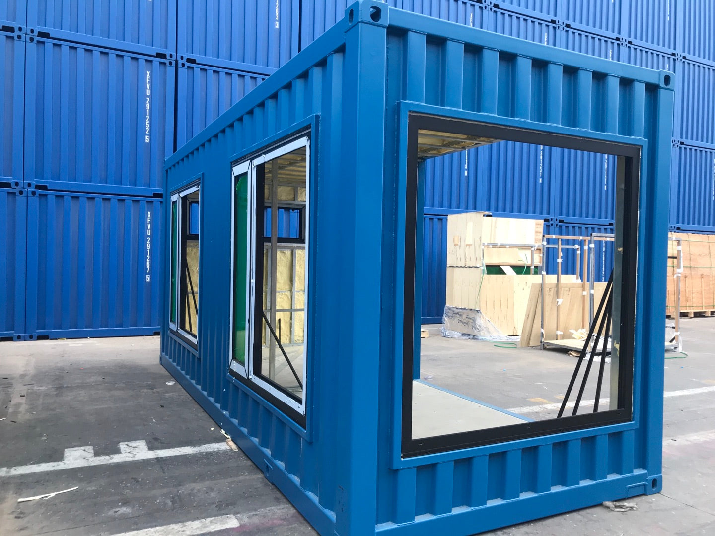 Shop Window Container Superhouse Container wall storefront standard aluminum glazed safety a ...