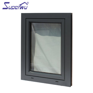Superwu slim frame modern house triple pane glass soundproof windows