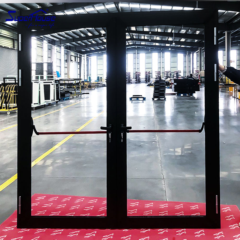 Superhouse USA standard high quality aluminum emergency glass door