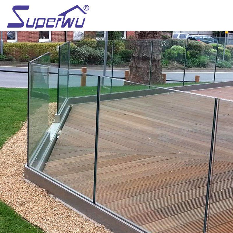 Superwu Aluminum Glass Stainless Steel Balustrades Handrails