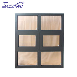 Superwu manufacturer Best price high quality impact rated glazed awning hung window