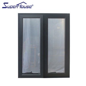 Superhouse aluminium customized glass awning flyscreen window