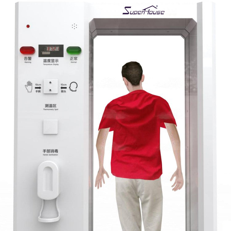 Superwu Superhouse Prefab house Temperature Measuring Disinfection Hand Sterilization Intelligent Anti-epidemic Machine