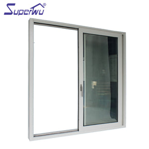 Superwu Simply white color sliding window with the lowest price aluminum sliding windows and doors Australia standard AS2047