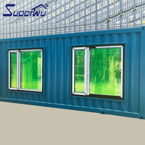 Aluminum window use in container house prefab house prefabricated modular design under 100k