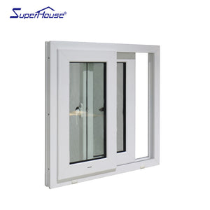 Superhouse Cheap price upvc sliding window profile double sliding windows pvc