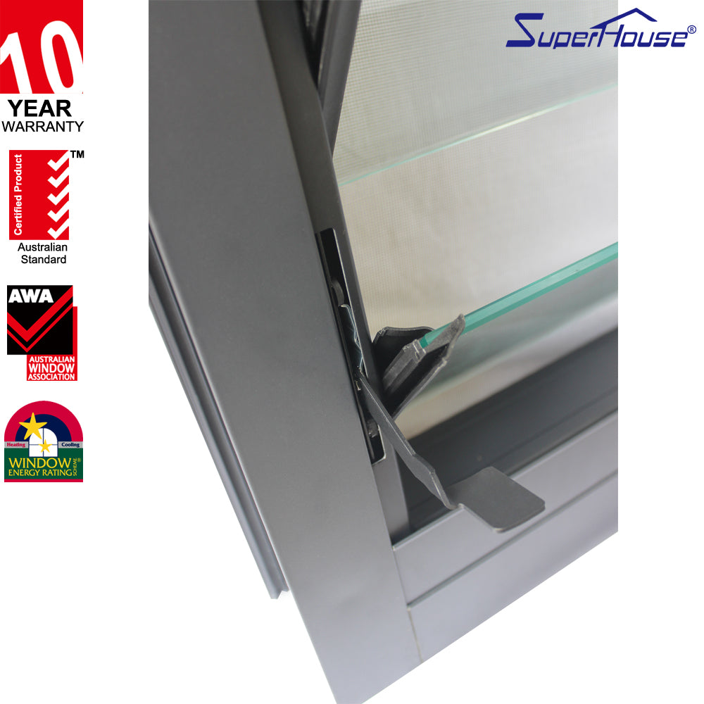 Superhouse High quality hot sale adjustable aluminium glass louvre window