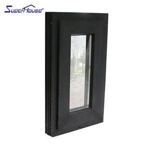 Superhouse North America NFRC and NOA standard high quality black color good aluminum casement windows prices