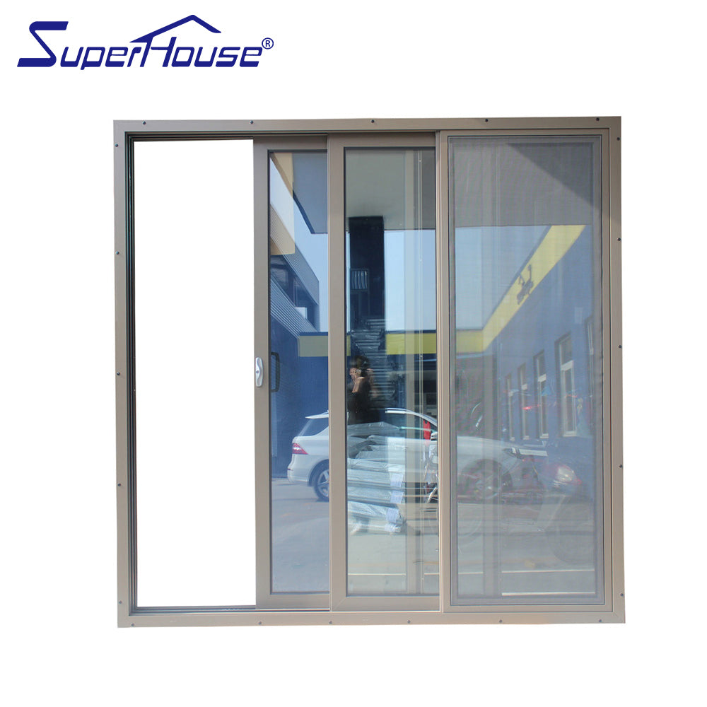 Superwu Commercial Australia standard 3 panels stacker door high quality sliding door