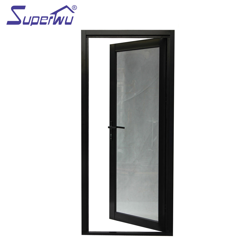 Superwu Australia standard timber reveal commercial aluminum exterior hinge door