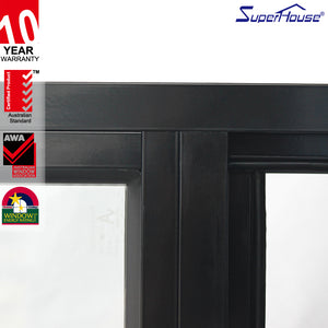 Superhouse North America NFRC and NOA standard high quality double glass aluminum casement window manufacturers