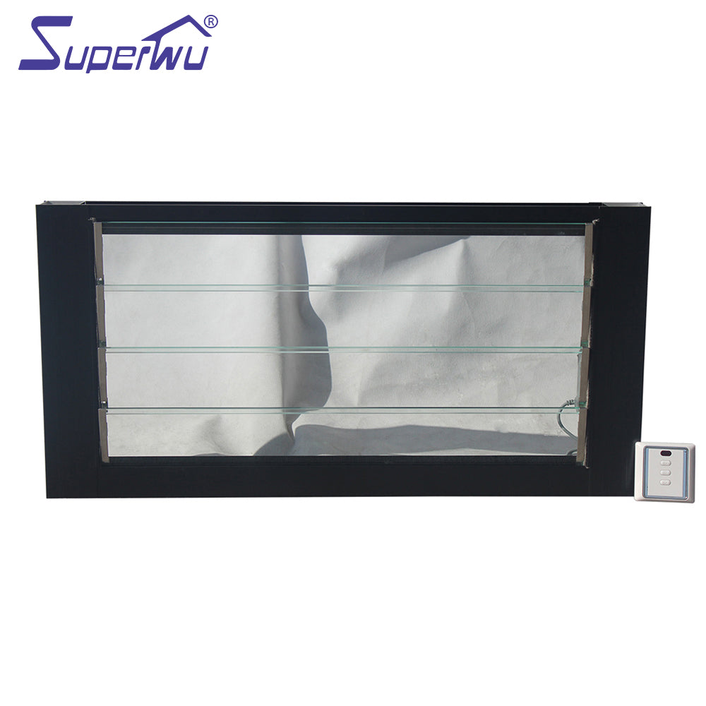 Superwu Customized Glass Louvre Fixed z type Aluminium External Shutters