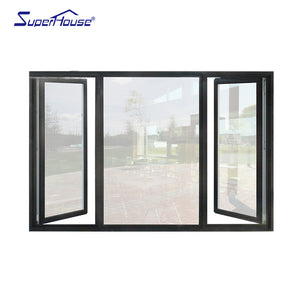 Superhouse aluminium profile windows double glass with argon window