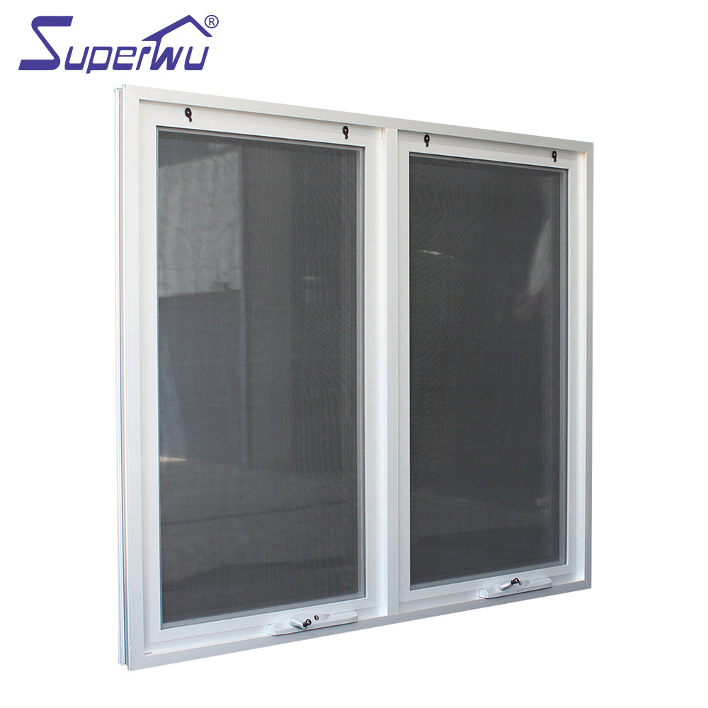 Superwu awning window design double glass window used in residential